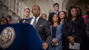 Mayor Eric Adams brushes off the calls for resign,