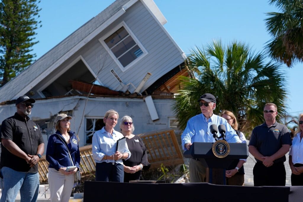 President Joe Biden announced $621m for power grid project