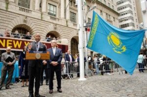 NYC flag-raising ceremony