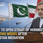Iran signals two-week Strait of Hormuz opening in response to Pakistan mediation
