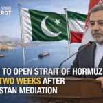 Iran signals two-week Strait of Hormuz opening in response to Pakistan mediation